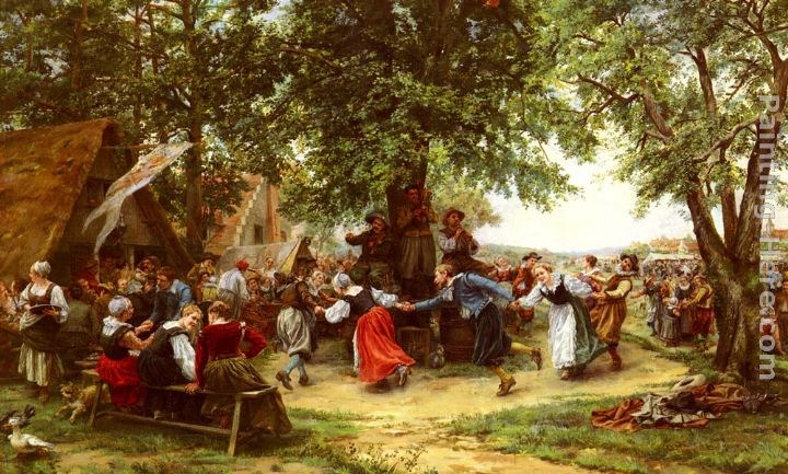 Jean Charles Meissonier The Village Festival